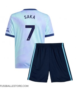 Günstige Arsenal Bukayo Saka #7 3rd trikot Kinder 2024-25 Kurzarm (+ Kurze Hosen)